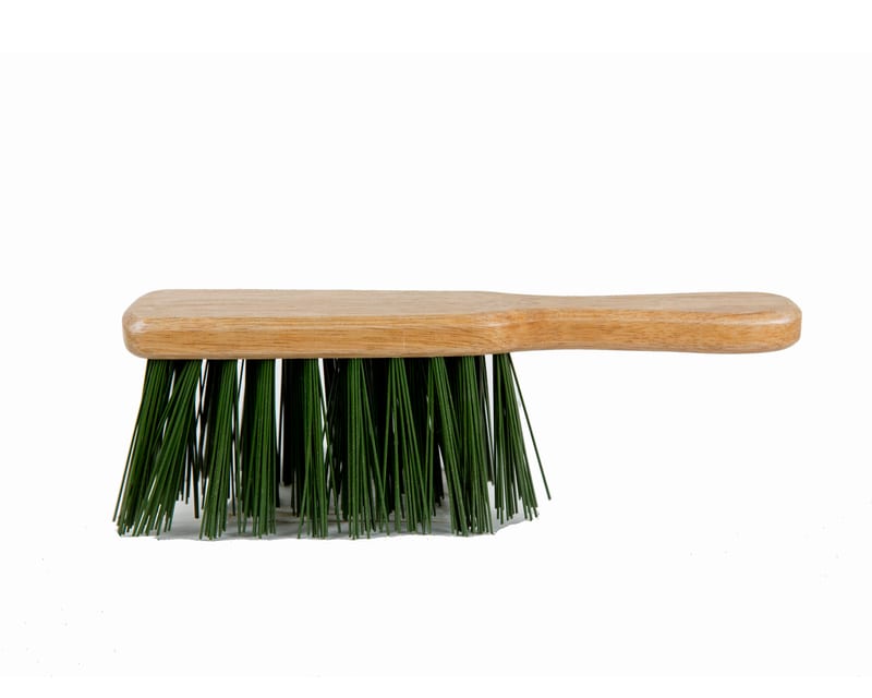 Hand Brush Stiff Green PVC